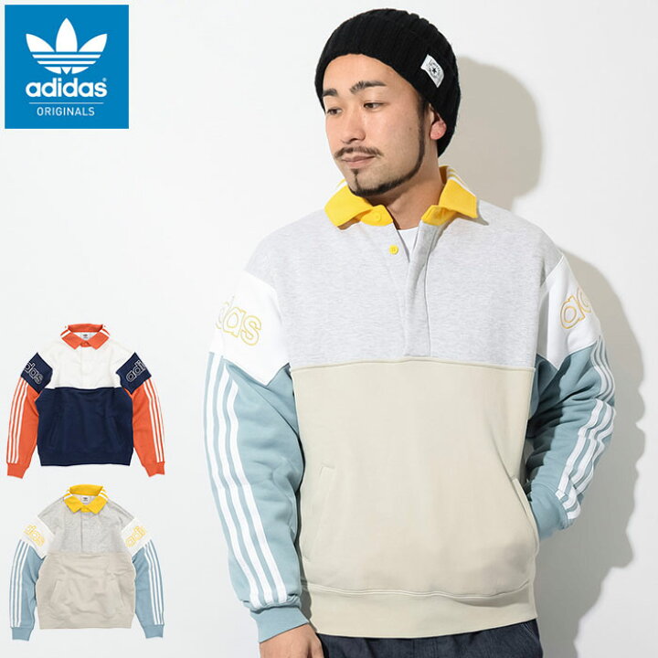 楽天市場】アディダス adidas トレーナー メンズ ラグビー スウェット オリジナルス(adidas Rugby Sweat ラガーシャツ ラグビーシャツ Originals スエット トレナー トレイナー トップス 男性用 DV3146 DV3147) : ice field（アイスフィールド）