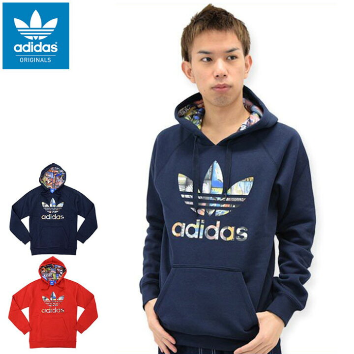 adidas アディダス オリジナルス プルオーバーパーカー トレフォイル 