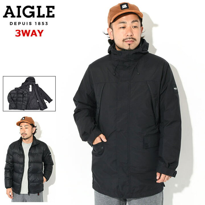 楽天市場】エーグル AIGLE ジャケット メンズ WR アーバン EXP 3 in 1 