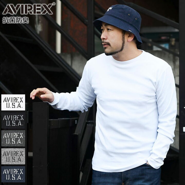 楽天市場】【ポイント10倍】アビレックス AVIREX ロンT Tシャツ 長袖 