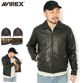 【ポイント10倍】アビレックス AVIREX ジャケット メンズ ゴート ベジ スイング トップ ( AVIREX Goat Vege Swing Top JKT レザージャケット 革ジャン ヤギ 山羊革 Leather スイングトップ JACKET アウター アヴィレックス 7835950014 )