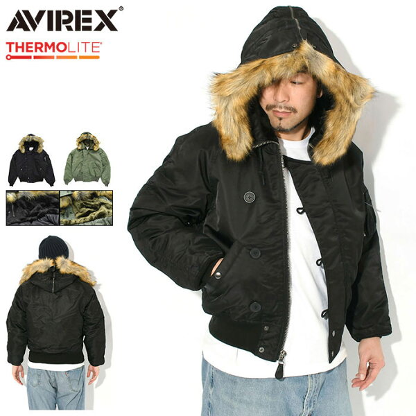 【ポイント10倍】アビレックス AVIREX ジャケット メンズ エヌツービー コマーシャル ( AVIREX N-2B Commercial JKT フライトジャケット 中綿 保温 暖かい あったか 防寒 JACKET アウター ジャンパー・ブルゾン アヴィレックス アメカジ 7835952029 7834952040 )