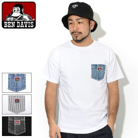 ベンデイビス BEN DAVIS Tシャツ 半袖 メンズ デニム ポケット ( BENDAVIS C-0580005 Denim Pocket S/S Tee ティーシャツ T-SHIRTS カットソー トップス ベン・デイビス ベンデービス )[M便 1/1] ice field icefield