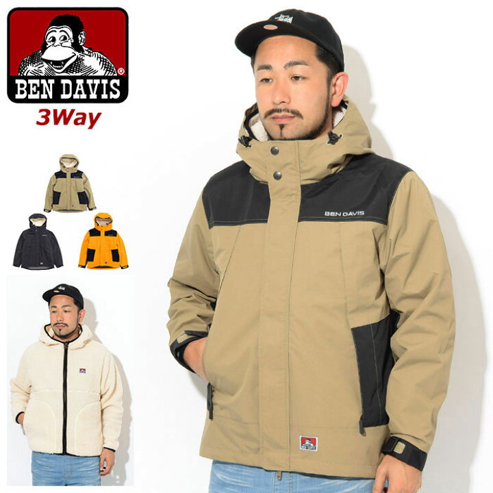 楽天市場】ベンデイビス BEN DAVIS ジャケット メンズ 3 ウェイ 