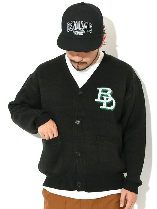 楽天市場】ベンデイビス BEN DAVIS カーディガン メンズ BD ロゴ 