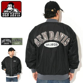 ベンデイビス BEN DAVIS ジャケット メンズ レタード エムエーワン ( BENDAVIS T-2780004 Lettered MA-1 JKT ビッグシルエット オーバーサイズ MA1 フライトジャケット JACKET アウター ジャンパー・ブルゾン ベン デイビス ベン・デイビス ベンデービス )