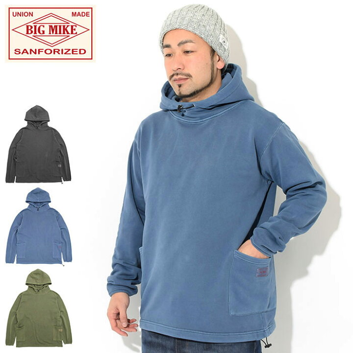 楽天市場 ビッグマイク Big Mike パーカー プルオーバー メンズ W ポケット ピグメント Big Mike W Pocket Pigment Pullover Hoodie フード フーディ スウェット Pull Over Hoody Parker トップス メンズ 男性用 Bigmike ビッグ マイク アメカジ
