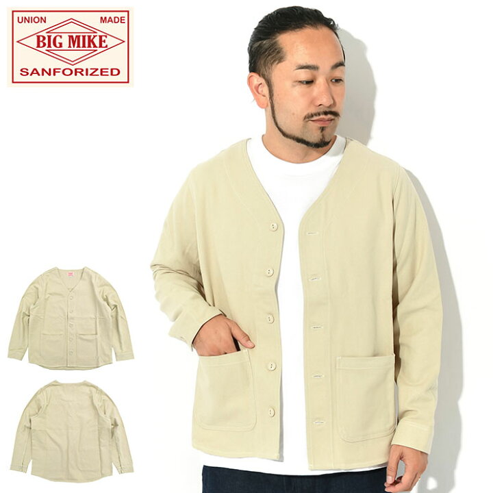 楽天市場】ビッグマイク BIG MIKE カーディガン メンズ ヘビー 