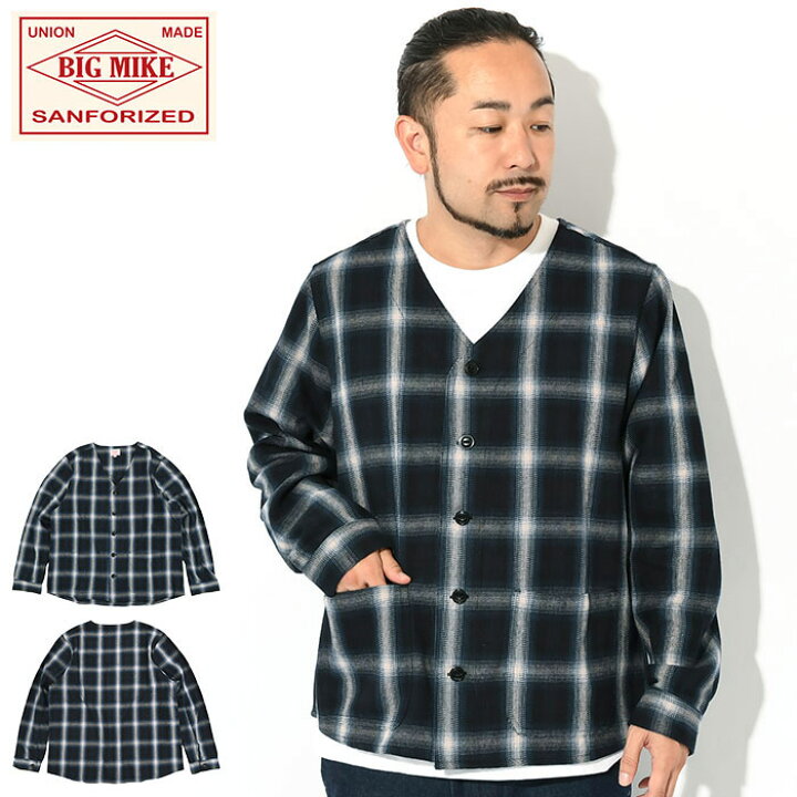 楽天市場】ビッグマイク BIG MIKE カーディガン メンズ ヘビー 