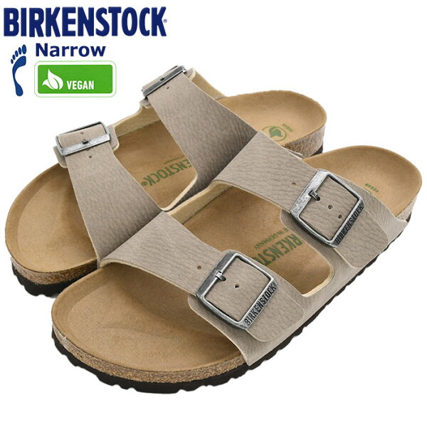 【ポイント10倍】ビルケンシュトック BIRKENSTOCK サンダル メンズ 男性用 アリゾナ シンセティック Desert Dust Gray Taupe/Brown ナロー ( birkenstock ARIZONA SYNTHETIC Narrow 幅狭 VEGAN ビーガン SANDAL MENS・靴 シューズ SHOES 1025808 ) ice filed icefield