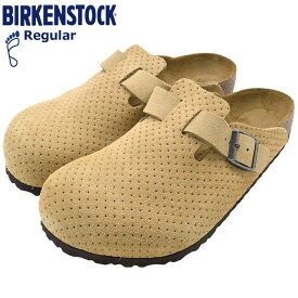 【ポイント10倍】ビルケンシュトック BIRKENSTOCK サンダル メンズ 男性用 ボストン スエード レザー エンボス New Beige レギュラー ( birkenstock BOSTON SUEDE LEATHER EMBOSSED Regular 幅広 ノーマル SANDAL MENS・靴 シューズ SHOES 1026948 )