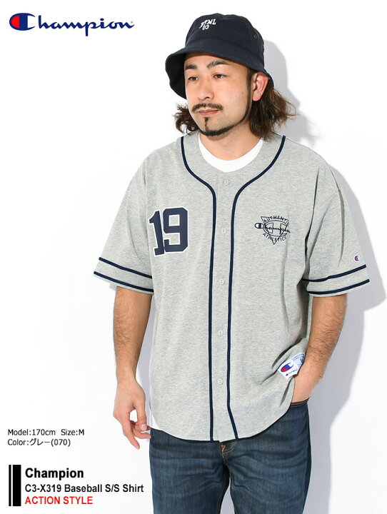 楽天市場】チャンピオン Champion シャツ 半袖 メンズ C3-X319 ベース 