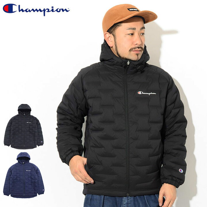 楽天市場 チャンピオン Champion ジャケット メンズ C3 Qs602 ダウン ジップ フーデッド Champion C3 Qs602 Down Zip Hooded Jkt ダウンジャケット 日本企画 Cロゴ Cマーク Jacket Jaket アウター ジャンパー ブルゾン メンズ 男性用 Ice Field アイスフィールド