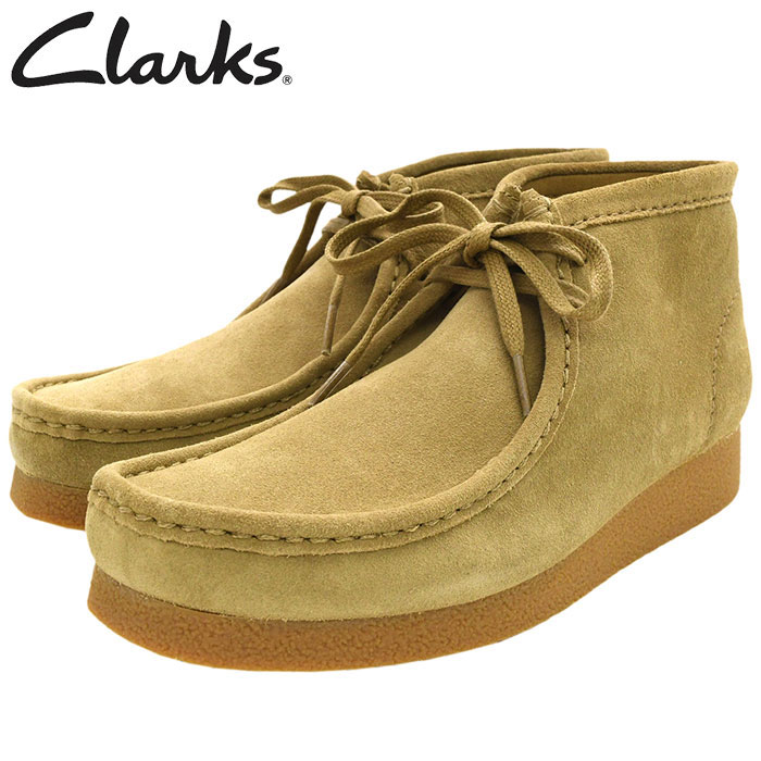 クラークス CLARKS ブーツ メンズ 男性用 ワラビー エヴォ ブーツ Dark Sand Suede ( clarks Wallabee EVO BT BOOTS ワラビーブーツ モカシン ダークサンド メンズ靴 シューズ SHOES 26172824 )：ice field（アイスフィールド）