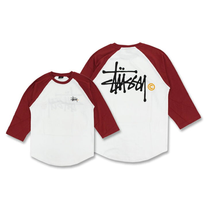 楽天市場】ステューシー STUSSY ラグラン 七分袖 Basic Logo(stussy 