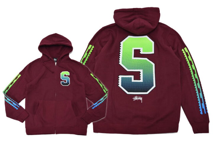 楽天市場】ステューシー STUSSY Big S Fade ジップアップ パーカー 