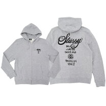 楽天市場】stussy ステューシー ジップアップ パーカー（カラーグレー 