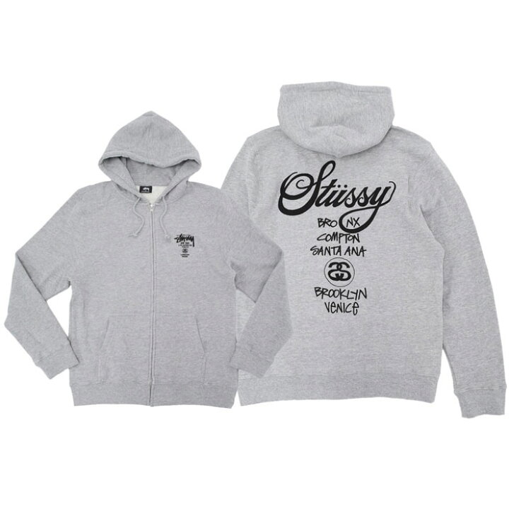 楽天市場】ステューシー STUSSY パーカー ジップアップ World Tour 