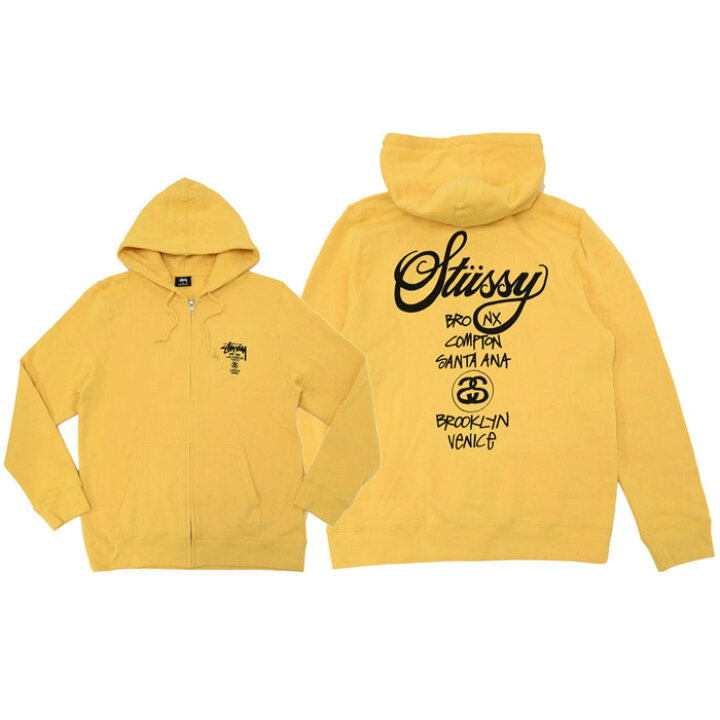 楽天市場】ステューシー STUSSY パーカー ジップアップ World Tour 