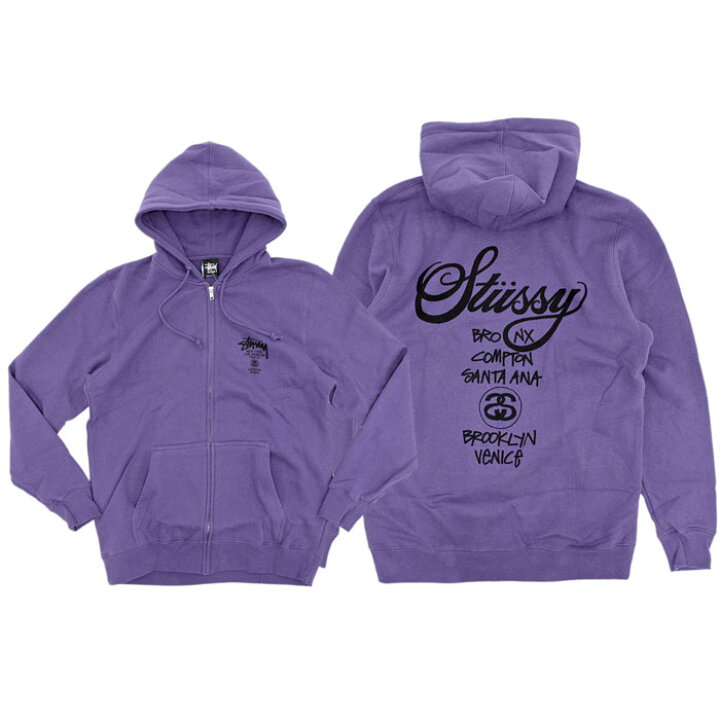 楽天市場】ステューシー STUSSY パーカー ジップアップ World Tour  