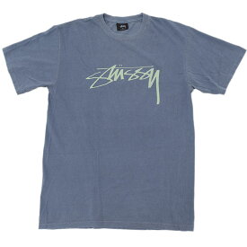 【アウトレット(不良箇所あり)】ステューシー STUSSY Tシャツ 半袖 メンズ Smooth Stock Pigment Dyed ( stussy tシャツ tee ティーシャツ T-SHIRTS カットソー トップス メンズ 1903878 USAモデル 正規 品 ストゥーシー スチューシー )[M便 1/1] ice field icefield