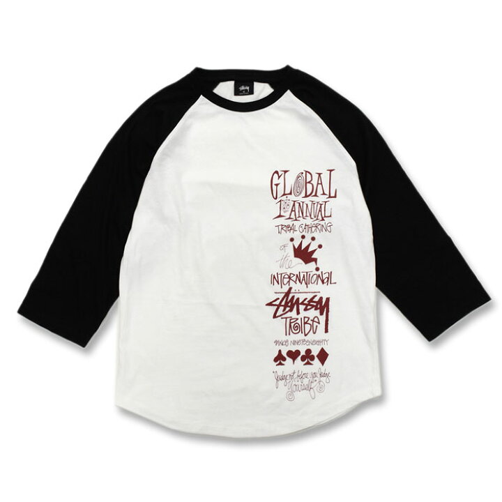 楽天市場】ステューシー STUSSY ラグラン 七分袖 Global Gathering 