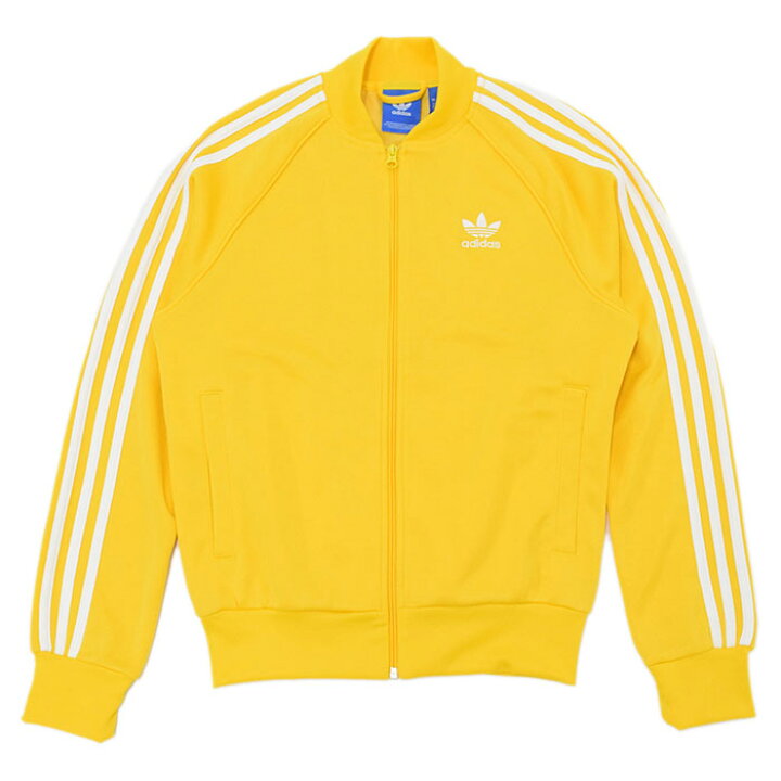 楽天市場 アディダス Adidas ジャージー ジャケット メンズ スーパー スター トラック トップ ジャージ イエロー ホワイト オリジナルス Super Star Track Top Jersey Jkt Originals スポーツ アウトドア スポーツアパレル トラックジャケット トップス Ay7060 Ice