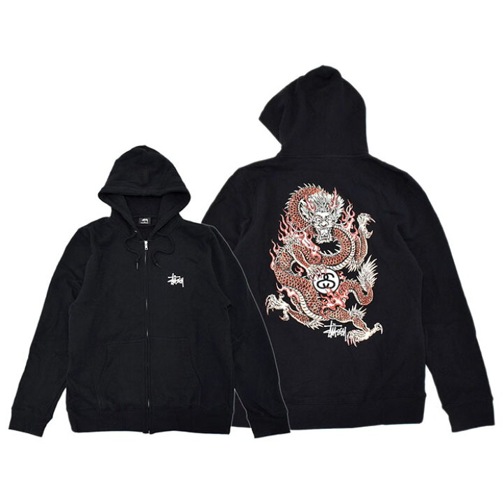 楽天市場】ステューシー STUSSY パーカー ジップアップ メンズ Fire 