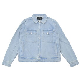 ステューシー STUSSY ジャケット メンズ Washed Denim Garage(stussy JKT デニム Gジャン ジージャン JACKET JAKET アウター ジャンパー・ブルゾン メンズ・男性用 115334 ストゥーシー スチューシー) ice filed icefield