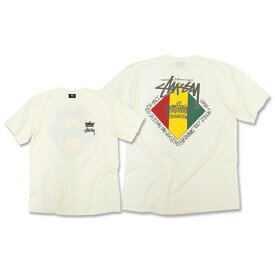 【アウトレット(不良箇所あり)】ステューシー STUSSY Tシャツ 半袖 メンズ Reggae Diamond Pigment Dyed ( stussy tee ティーシャツ T-SHIRTS カットソー トップス メンズ 1904084 ストゥーシー スチューシー )[M便 1/1]