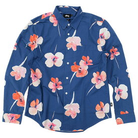 ステューシー STUSSY シャツ 長袖 メンズ Water Color Poppy ( stussy shirt カジュアルシャツ トップス メンズ・男性用 111949 USAモデル 正規 品 ストゥーシー スチューシー )