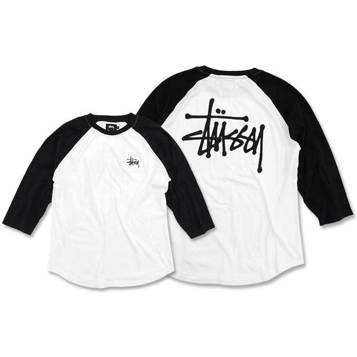 楽天市場】ステューシー STUSSY ラグラン 七分袖 メンズ Basic Stussy 