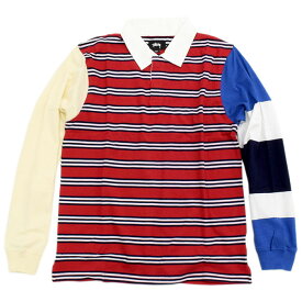 ステューシー STUSSY ポロシャツ 長袖 メンズ Mix Up Rugby ( stussy polo ラガーシャツ ラグビーシャツ トップス 男性用 1140048 ポロ・シャツ USAモデル 正規 品 ストゥーシー スチューシー )( 父の日ギフト プレゼント 父の日 ギフト ラッピング対応 2023 )