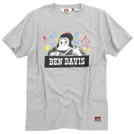 ベンデイビス BEN DAVIS Tシャツ 半袖 メンズ ペイント アイコン ロゴ(BENDAVIS C-8580022 Paint Icon Logo S/S Tee ティーシャツ T-SHIRTS カットソー トップス ベン・デイビス ベンデービス)[M便 1/1]