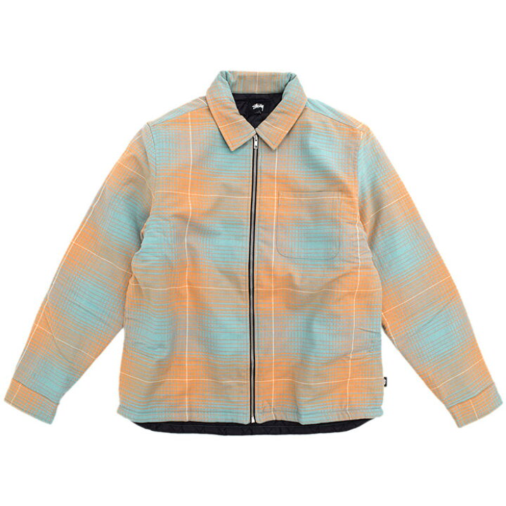 楽天市場】ステューシー STUSSY ジャケット メンズ Zip Up Plaid Shirt 