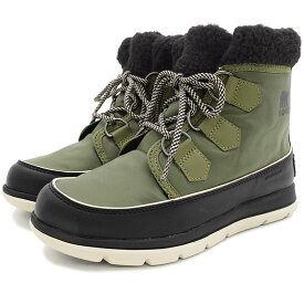 ソレル SOREL スノーブーツ レディース 女性用 ソレル エクスプローラー カーニバル Hiker Green/Black ウィメンズ ( Sorel SOREL EXPLORER CARNIVAL WOMENS 防水 Boot Boots スノー・ブーツ ウィンター・ブーツ 靴・ブーツ Ladys オリーブ NL3040-371 )