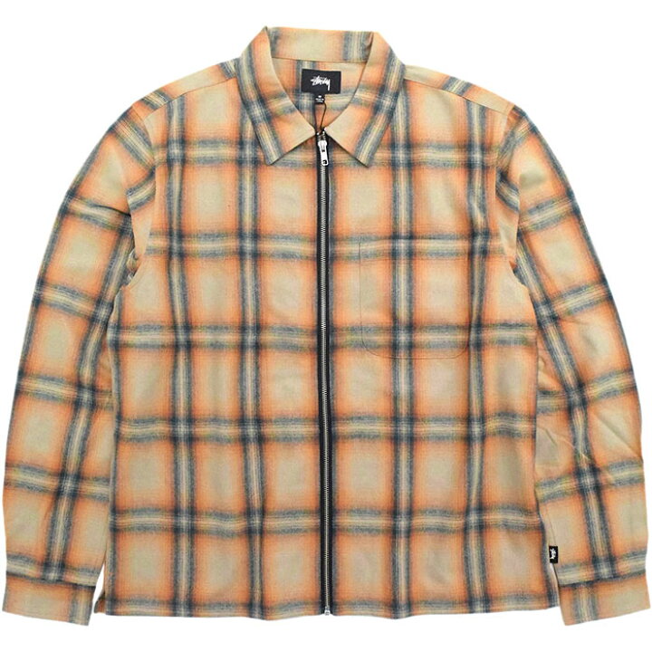 楽天市場】ステューシー STUSSY シャツ 長袖 メンズ Gunn Plaid Zip Up 