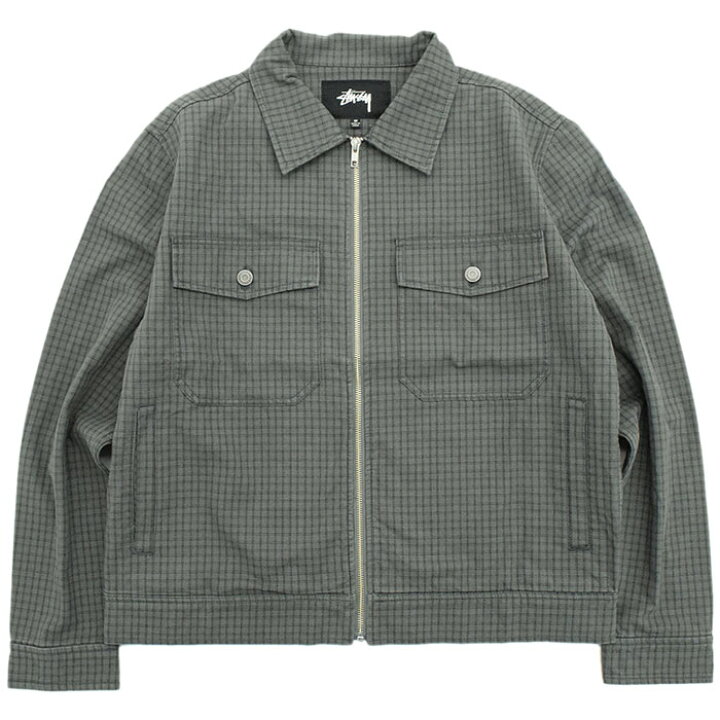 楽天市場】ステューシー STUSSY ジャケット メンズ Check Garage 