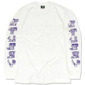 【アウトレット(不良箇所あり)】ステューシー STUSSY Tシャツ 長袖 メンズ Sculptures ( stussy tee ティーシャツ T-SHIRTS カットソー トップス ロング ロンティー ロンt メンズ・男性用 1994667 USAモデル 正規 品 ストゥーシー スチューシー ) ice field icefield