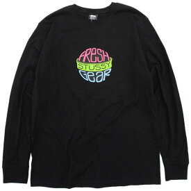 【アウトレット(不良箇所あり)】ステューシー STUSSY Tシャツ 長袖 メンズ Fresh Gear ( stussy tee ティーシャツ T-SHIRTS カットソー トップス ロング ロンティー ロンt メンズ・男性用 1994676 USAモデル 正規 品 ストゥーシー スチューシー ) ice field icefield