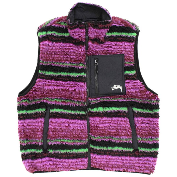 楽天市場】ステューシー STUSSY ジャケット メンズ Striped Sherpa  