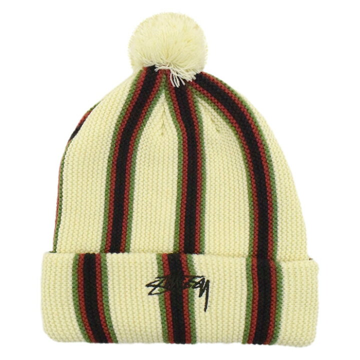 楽天市場】ステューシー STUSSY ニット帽 Striped Pom ( stussy beanie 