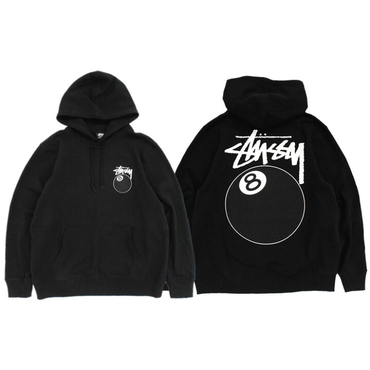 正規品 STUSSY ステューシー パーカー 8ボール 黒 楽天市場 