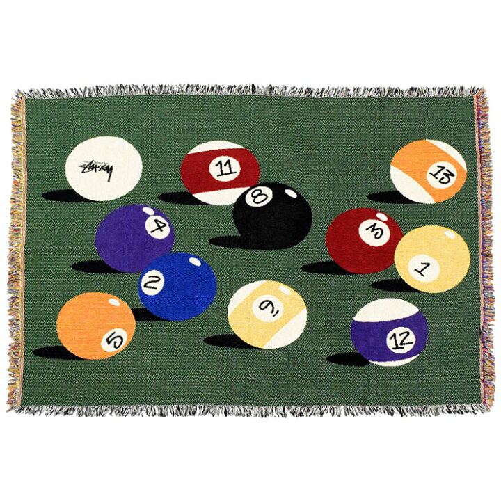 楽天市場】ステューシー STUSSY ブランケット Billiards Tapestry 