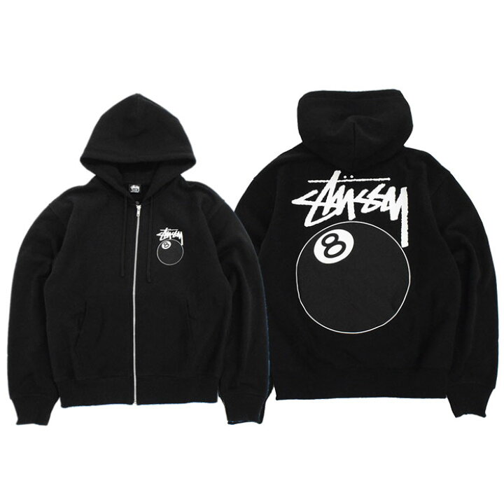 楽天市場】ステューシー STUSSY パーカー ジップアップ メンズ 8 Ball 