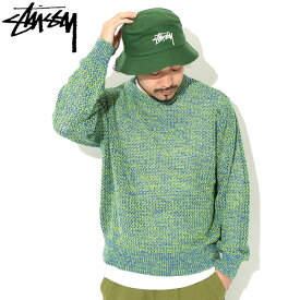 ステューシー STUSSY セーター メンズ 2 Tone Loose Gauge ( stussy sweater クルーネック トップス メンズ・男性用 117136 USAモデル 正規 品 ストゥーシー スチューシー ) ice field icefield