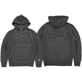 ハフ HUF パーカー プルオーバー メンズ デストロイ リビルド フェイデッド ( HUF Destroy Rebuild Faded Pullover Hoodie フード フーディ スウェット Pull Over Hoody Parker トップス メンズ 男性用 FL00187 ) ice field icefield