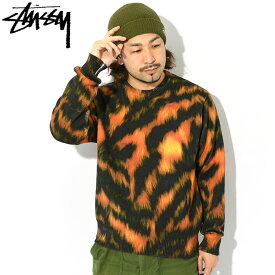 ステューシー STUSSY セーター メンズ Printed Fur ( stussy sweater クルーネック トップス メンズ・男性用 117171 USAモデル 正規 品 ストゥーシー スチューシー ) ice field icefield