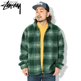 ステューシー STUSSY ジャケット メンズ Plaid Sherpa Shirt ( stussy JKT シャツジャケット JACKET JAKET アウター ジャンパー・ブルゾン メンズ・男性用 118511 USAモデル 正規 品 ストゥーシー スチューシー ) ice field icefield