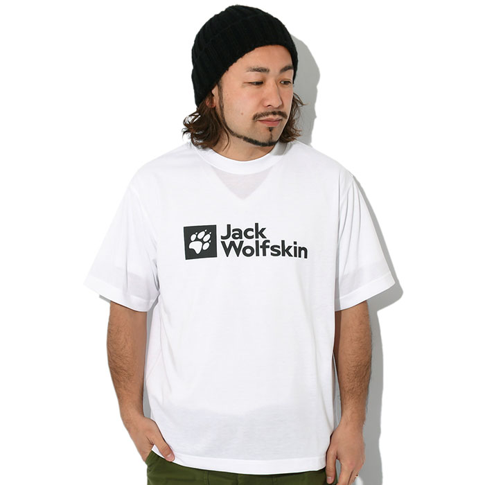 ジャックウルフスキン Jack Wolfskin Tシャツ 半袖 メンズ スタンダード ロゴ ( Jack Wolfskin Standard  Logo S/S Tee ティーシャツ T-SHIRTS カットソー トップス アウトドア 5031191 )[M便 1/1] ice field 